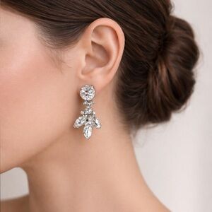 Elegant Drop Earrings Vintage Esenberg Ice Rhinestone Drop Earrings – Signed